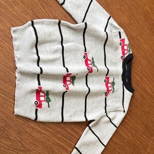 Andy & Evan Gray Sweater with Red and Christmas tree truck—as new . Never worn.